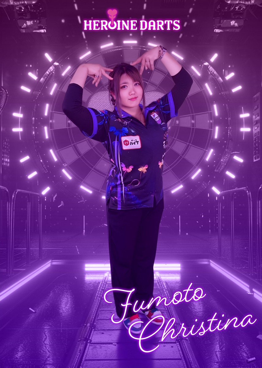 heroinedarts's tweet photo. ✨️.•*¨*•.¸🌌¸♬.•*¨*•.¸¸✨️♬.•*¨*•.¸🌌¸♬✨️

JAPAN組2026宣材公開🎯💖

麓クリスティーナ(ふもとくりすてぃーな)
ニックネーム：えれにゃん
X：@christina_darts 

✨️.•*¨*•.¸🌌¸♬.•*¨*•.¸¸✨️♬.•*¨*•.¸🌌¸♬✨️ https://t.co/ukO79Xrg22
