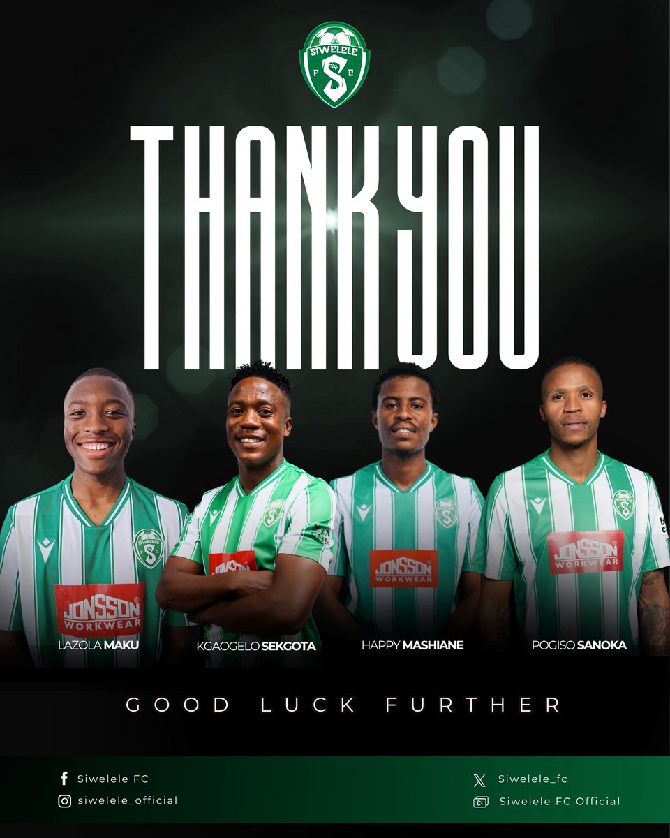 Sbn_ZA's tweet photo. TRANSFER NEWS‼️

Siwelele 💚🤍have begun reshaping their squad ahead of the new campaign after confirming the departure of 12 players, including experienced full-back Lyle Lakay and winger Kgaogelo Sekgota.

#SBN || #Siwelele || #PSL || #TransferNews https://t.co/AIyp5wb7sd