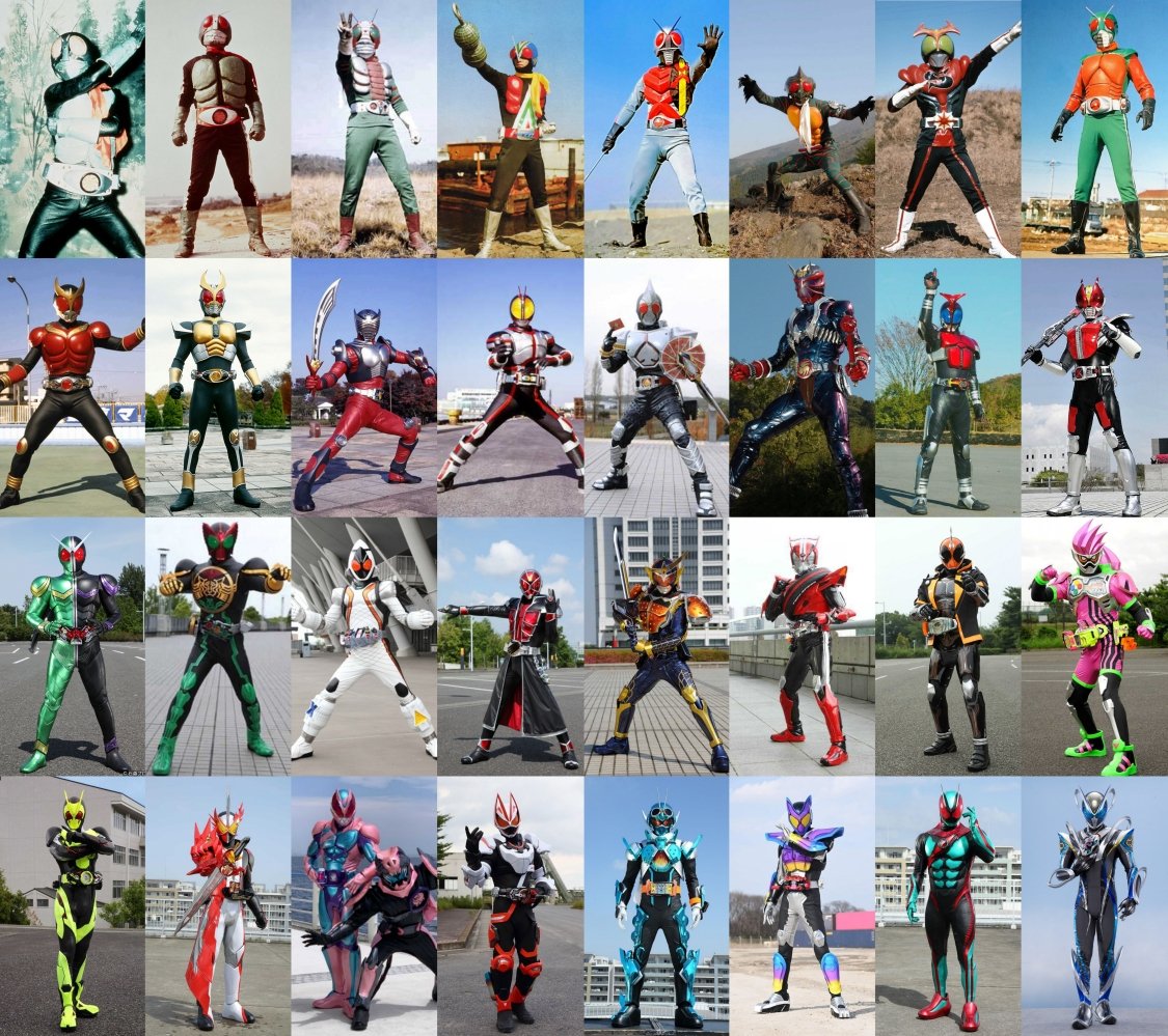 rider_sentai48G's tweet photo. // First Eight Kamen Rider Of 4 Era //

[ Showa Era ]
> IchiGou / Niigo / V3 / Riderman / X / Amazon / Stronger / Skyrider 

[ Heisei Era Phase 1 ]
> Kuuga / Agito / Ryuki / Faiz / Blade / Hibiki / Kabuto / Den-O https://t.co/4H3lD4vMrm