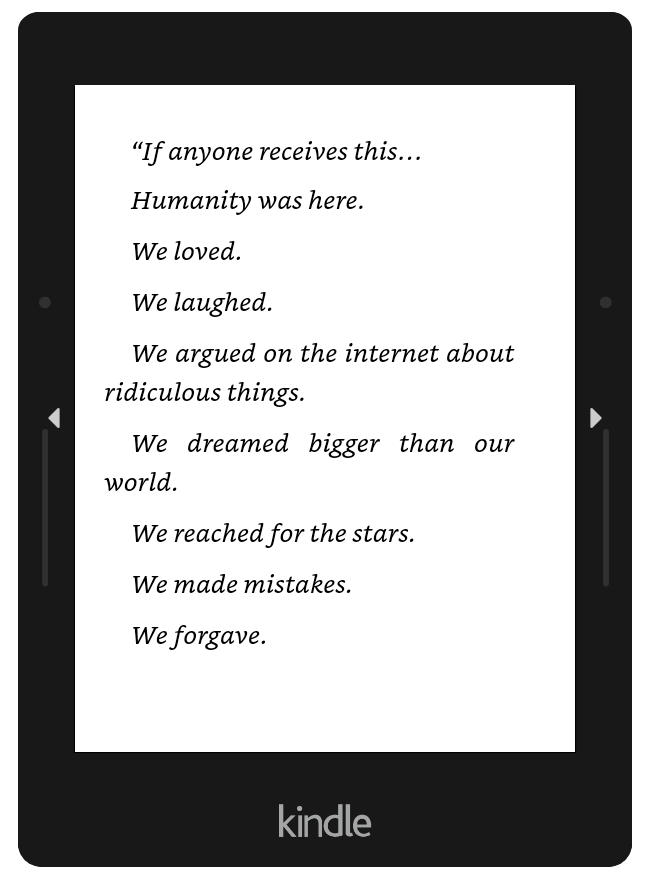 DrawItSimple_'s tweet photo. Humanity was here... 
Excerpt from the book "Last Post: The End Is Trending" by me. It's about an #asteroid that's about to hit Earth in 2028, and humanity has only 6 months to live. https://t.co/lKr8FkPulO