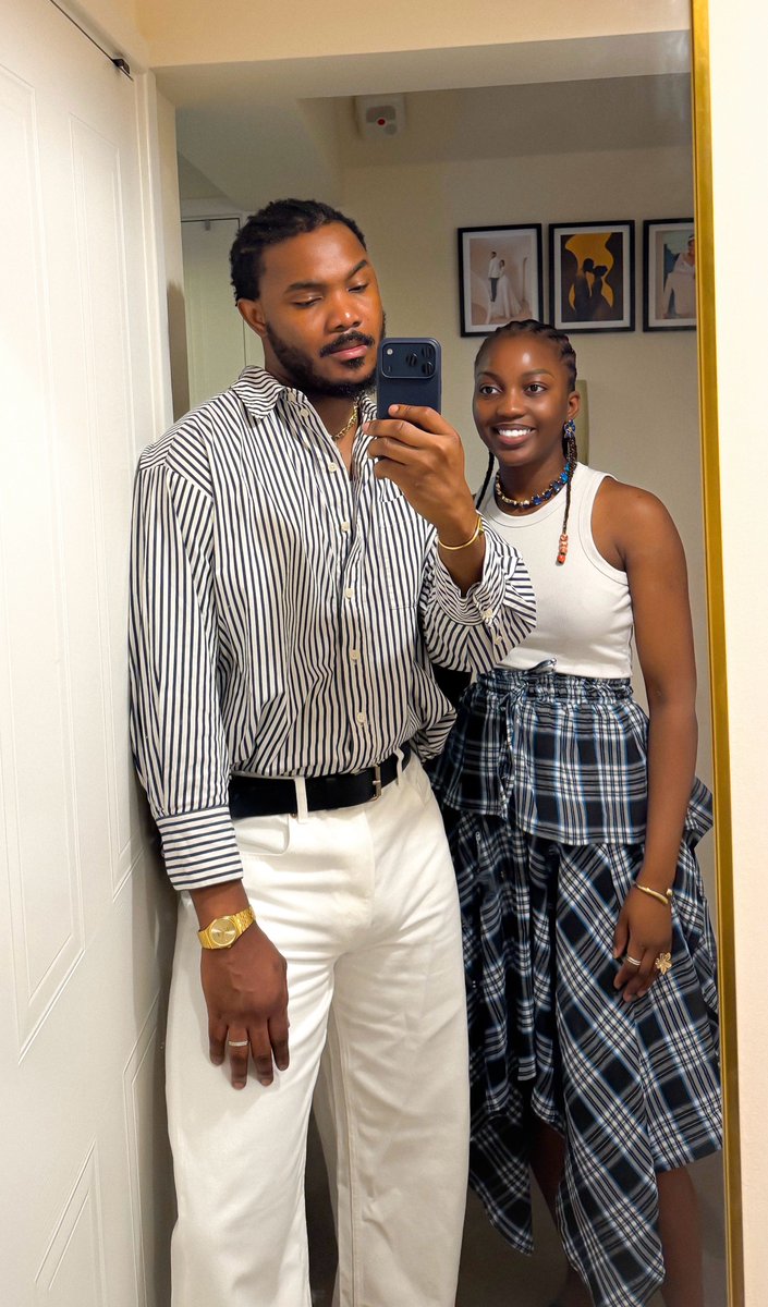 DemoOfUK's tweet photo. Hair twinnin’ with my wife. She made it btw. Bald people no fit enjoy this kine blessing. 🥹 https://t.co/IGz5WGPJnS