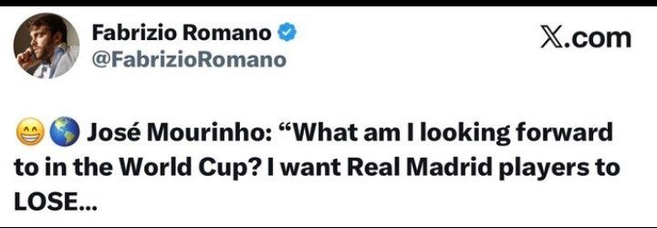iam_caroln's tweet photo. Bernado ☑️
Vinicius☑️
Rudiger☑️
Arda Guler☑️
Valverde☑️
Dumfries☑️
Endrick☑️

More to come....Mourinho🤝😂 https://t.co/4d4NkvZ54d