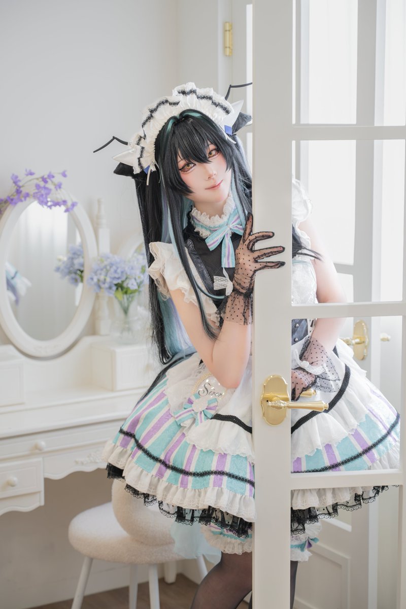 Drakeyh11's tweet photo. 【Cosplay】

세이렌 메이드

Cos. @606Ri 
#NIKKE https://t.co/hIYBlrF953