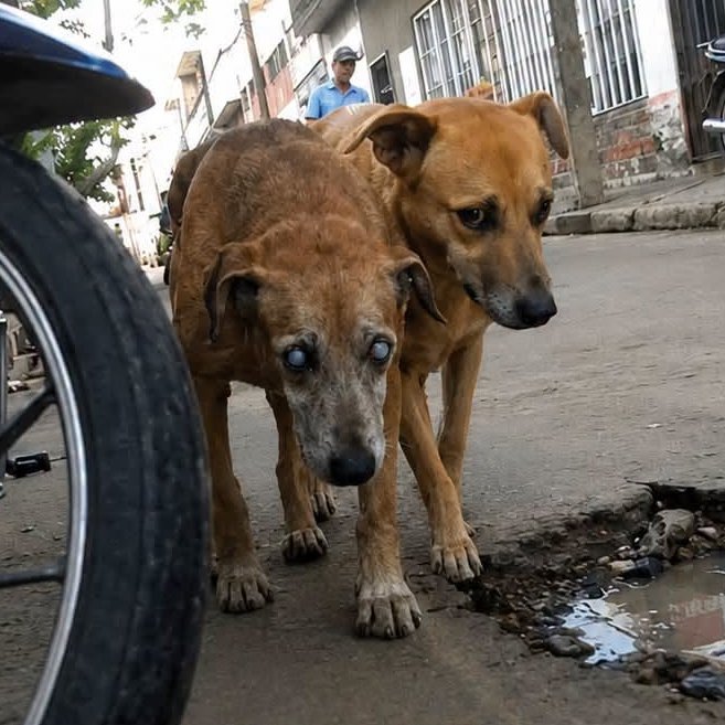 AcervoCharts's tweet photo. Doguinho passa a cuidar e proteger seu amigo idoso após ele perder a visão. https://t.co/jAxURSQzZ0