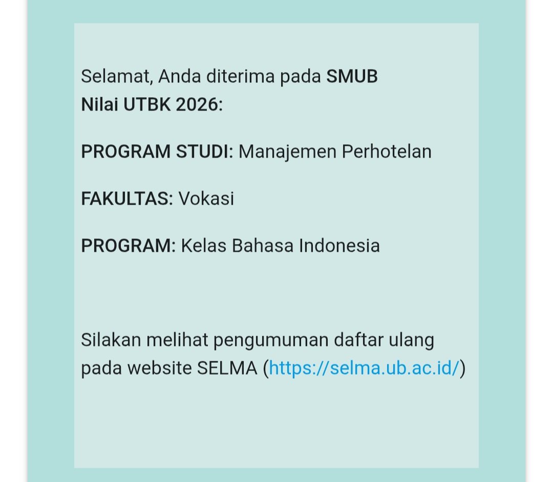 Yeayy!ikutRabraw²⁰²⁶#KITASATUBRAWIJAYA! tweet media
