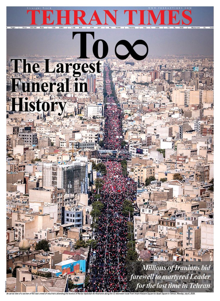 mimzf_'s tweet photo. I wrote in @TehranTimes79 about an awakened people who poured into the streets to bid farewell to the Moses of their time.

So, until we meet again, to the martyred Ayatollah Sayyid Ali Hosseini Khamenei, on behalf of the awakened nation of Islamic Iran.

https://t.co/G6wvAXyyIy https://t.co/TGZDQTOt1a