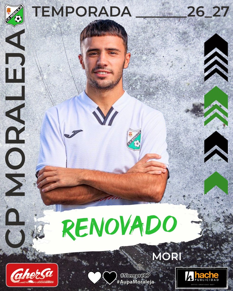 moralejacp's tweet photo. ⚪️!RENOVACIÓN!⚫️

Que mejor manera de empezar el día que anunciando “La CENTELLA de La Puebla” se queda en La Vega!⚡️

Daniel Alcón Domínguez
    “DANI MORI”

Quien no conoce a Mori?Lateral Dcho. con mucha experiencia, rápido, contundente y con mucho recorrido!🏎️

#SiempreCP🤍🖤 https://t.co/ZFOcH8sO94