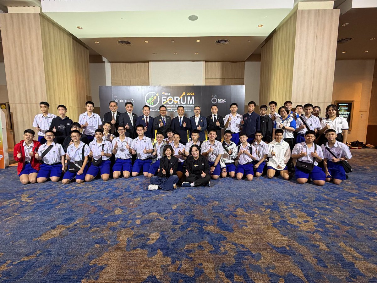 schoolsd's tweet photo. 🤠ม.4-ม.6 แผนอังกฤษธุรกิจ เปิดมุมมองเรียนรู้การลงทุน “mai FORUM 2026”

https://t.co/7IaKtla6hr https://t.co/rDsJsKn71q