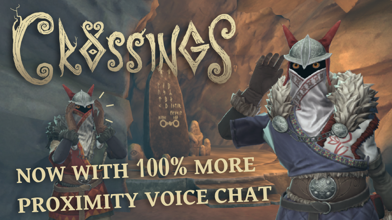 NeatCorp's tweet photo. A Crossings update is live now, featuring ingame voice chat and a save system! 🗣️

Available on both Steam and Meta Quest with Crossplay, full patch notes below ✍️ https://t.co/4twyNwJms2