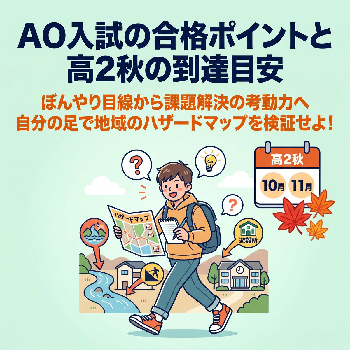 classvisit's tweet photo. 関大の社会安全学部＝警察や消防の専門学校だと思っていませんか？🙅‍♀️
実は法学から情報工学まで駆使し『災害や事故を防ぐ社会』をデザインする超文理融合の頭脳派学部なんです🏫✨
AO入試で必須の『考動力』と高2秋の到達目安を今すぐチェック👀✨
#大学受験 #関西大学 #社会安全学部 #総合型選抜 https://t.co/EiZ9hDxWAH