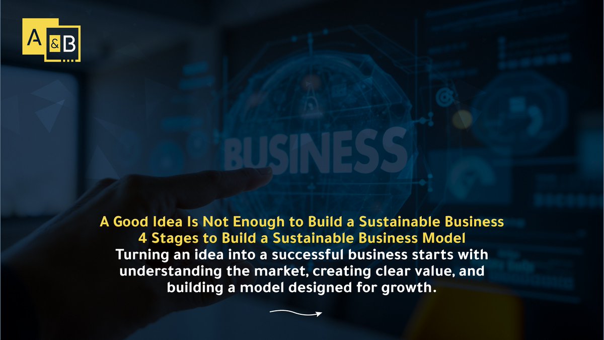 ABConsultingCo's tweet photo. A great idea is built by understanding the market, creating clear customer value, and developing a system ready for growth.

Each stage matters—from the first market insight to long-term scalability.

contact us.
https://t.co/f4Zghts5wy

#AandBConsulting
#BusinessStrategy https://t.co/wUYN2k6TL5