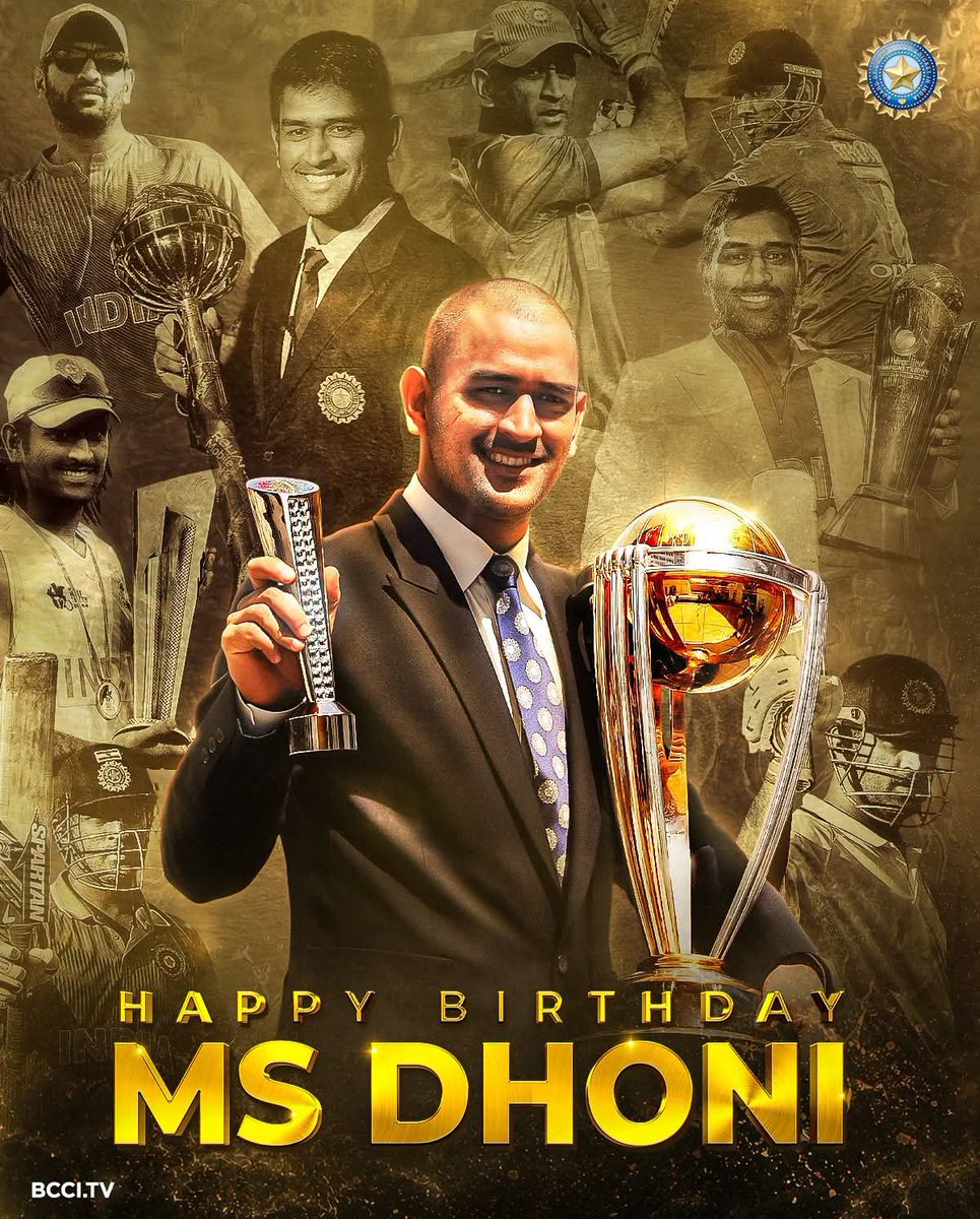 AakashGSingh's tweet photo. Happy Birthday MSD 🎂🎂🎂🎉🎉🎉 @msdhoni https://t.co/jhMBefEmiI