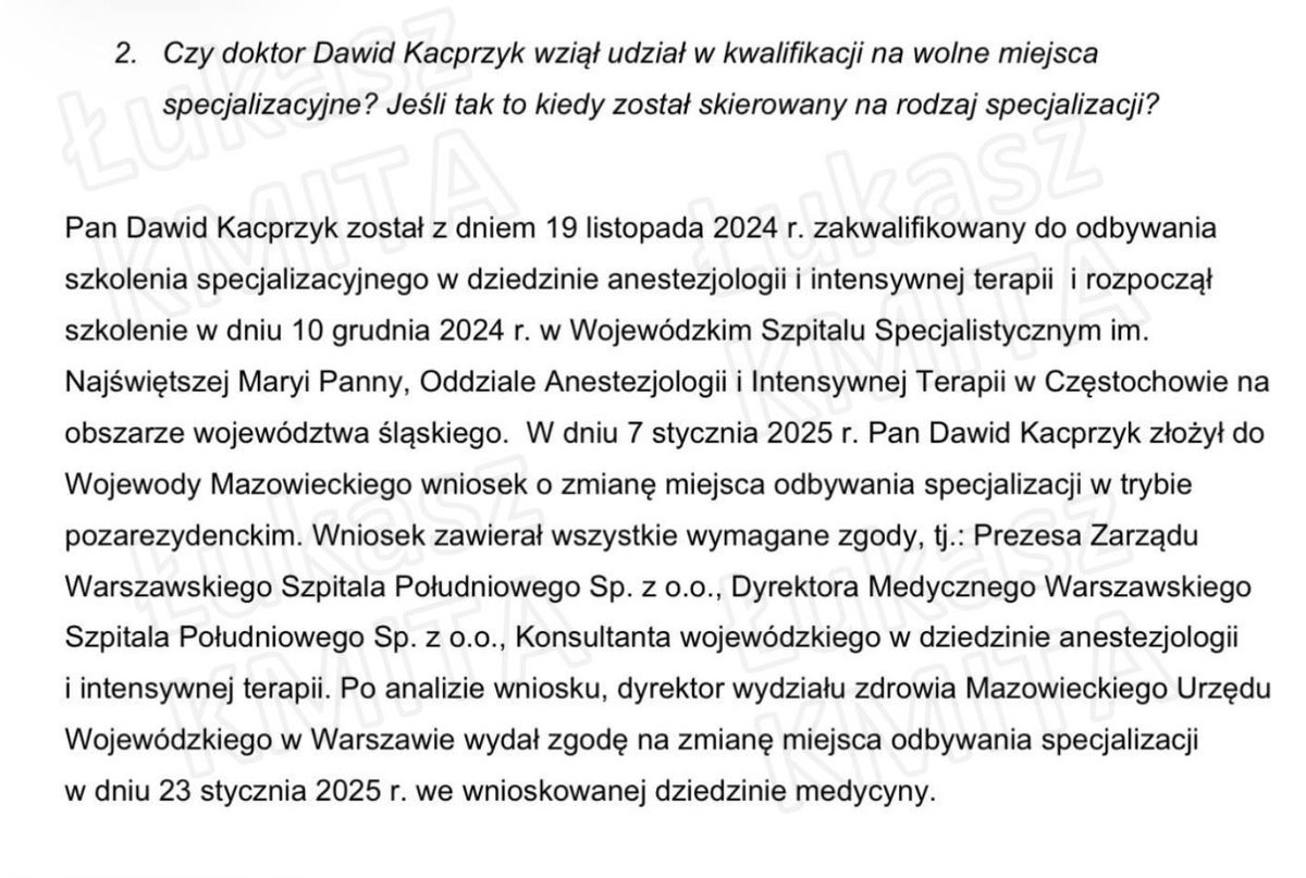 Anna1Kwiecien's tweet photo. ‼️‼️‼️‼️Już rozumiem dlaczego nasze pytania @Lukasz_Kmita  o kierownika specjalizacji pana Kacprzyka, o inne informacje dotyczące przebiegu specjalizacji wywołało u Pani Prezes taką reakcję która doprowadziła do braku odpowiedzi i ewakuacji z gabinetu…. 
@tv_republika @wPolscepl @TV_Trwam