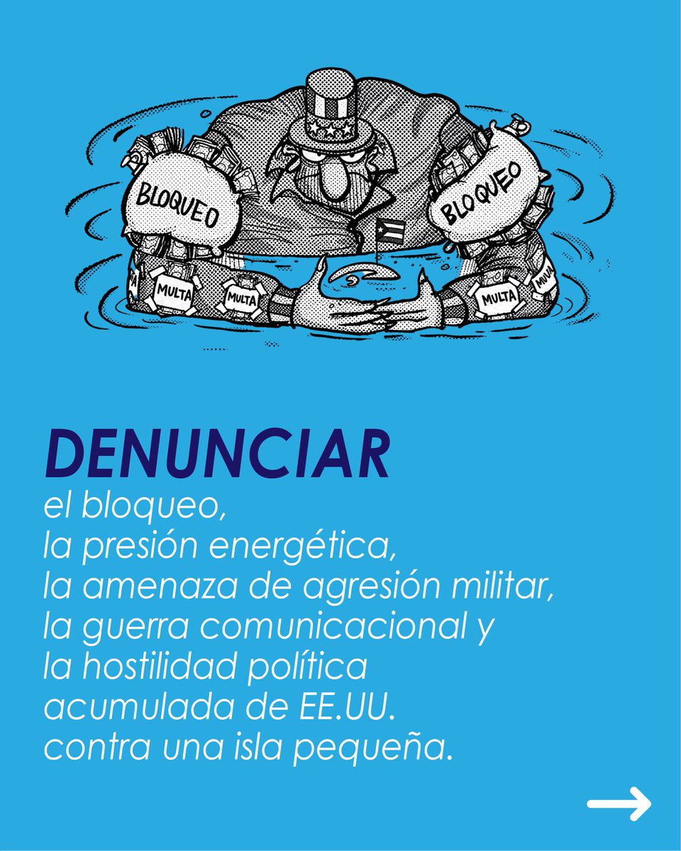 EmbaCubaArg's tweet photo. 🇨🇺🇺🇳 | ¿Qué pasará hoy 7 de julio en la Asamblea General de las Naciones Unidas?

#Cuba denunciará el bloqueo, la presión energética, la amenaza de agresión militar, la guerra comunicacional y la hostilidad política acumulada de EE.UU. contra el pueblo cubano.

#TumbaElBloqueo https://t.co/EgIZjRRGam