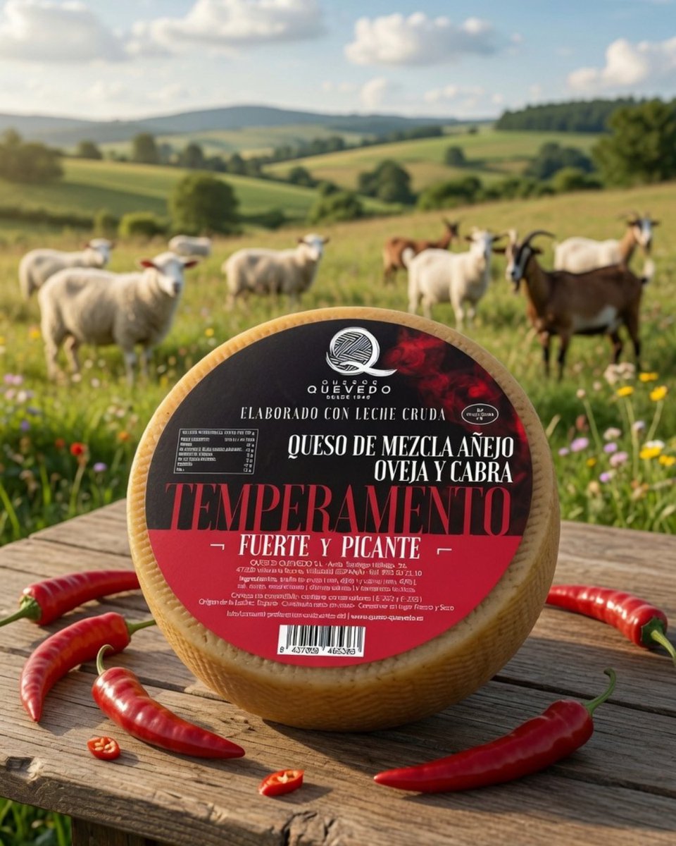 QuesosQuevedo's tweet photo. 🧀☀️ Temperamento hace honor a su nombre.

Un queso intenso, con carácter y pensado para quienes buscan sabores que dejan huella.

📍 Plaza España 6 – Valladolid
🌐 https://t.co/Bev2NWeYxM
#QuesosQuevedo #SaborArtesano #TierradeSabor #AlimentosdeValladolid https://t.co/tc7kr16Zf2