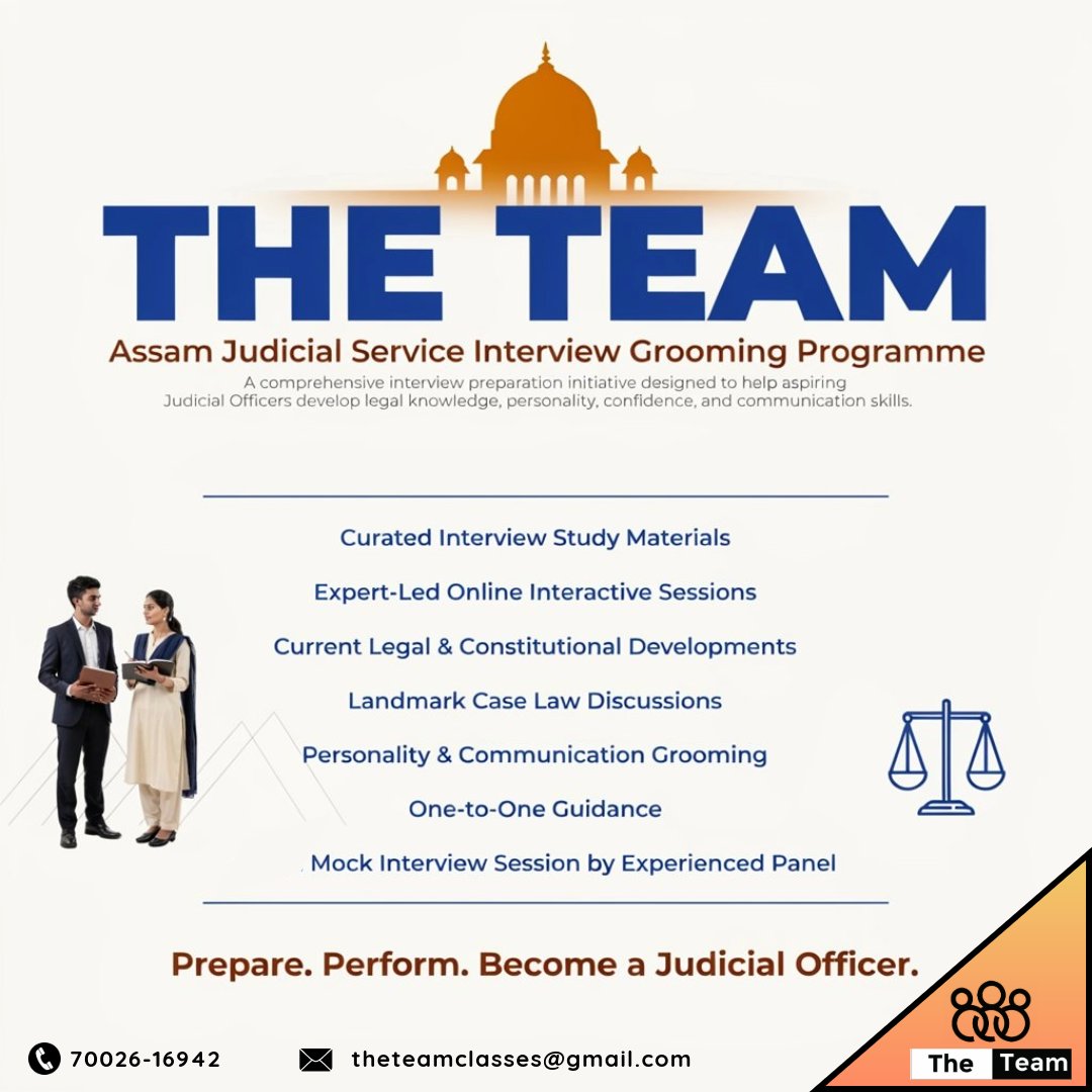 The_Team_AJS's tweet photo. #AssamJudicialService #theteamajs #theteamclasses #mockinterview #interviewgrooming #thetam #northeast #guwahati https://t.co/RHNWLhcQjL