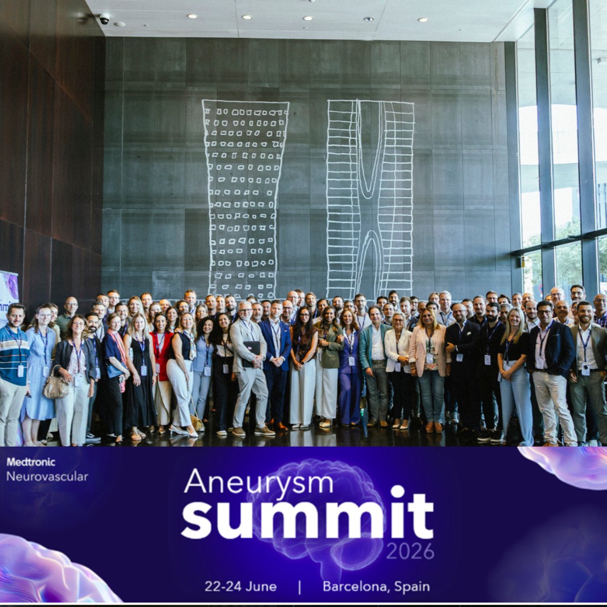 SimAndCure's tweet photo. #Throwback to the Medtronic Neurovascular Aneurysm Summit 2026! 📍Barcelona. Thank you to the Medtronic teams for an outstanding event bringing together expert insights, scientific exchange, and inspiring discussions driving the future of neurovascular care. https://t.co/Oc0V4iUjLW