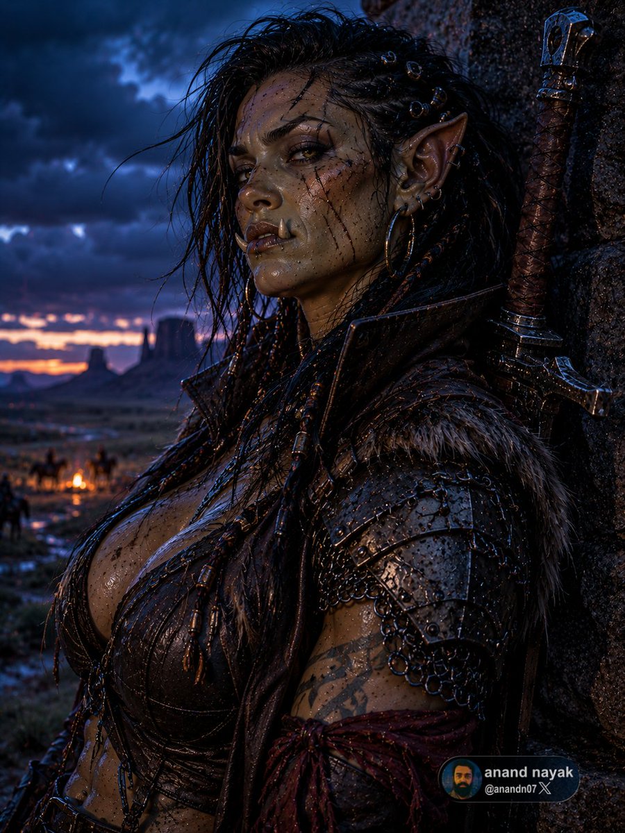 anandn07's tweet photo. QT Attitude - Fierce orc warrior, behave the way you think #aigirl https://t.co/gKON7bFB47