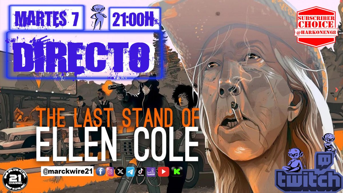 marckwire21's tweet photo. 🎬 ELECCION DEL SUBSCRIPTOR 🎬 

🎬 @Harkonen68  🎬

⏰ HOY DESDE LAS 21H ⏰

🗣️🟪#TWITCH 🟪🗣️

👉 AQUÍ PARA ENTRAR: https://t.co/tnZKW1ZIDa

🗣️🟩#KICK  🟩🗣️

👉 AQUÍ PARA ENTRAR: https://t.co/RUA0If8NT2

-THE LAST STAND OF HELLEN COLE 🇺🇸 (2024)

#cine #directo #unitedstates https://t.co/g5wzrbIwaM