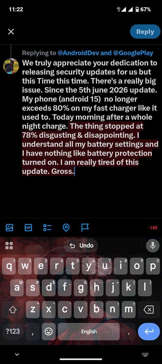 GeneClam_'s tweet photo. @AndroidDev @GooglePlay We're really tired. Release us a bug fix https://t.co/7iSNVnokky