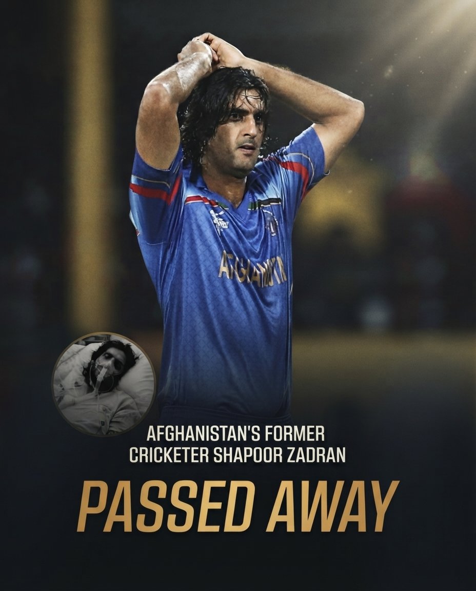 syedcric's tweet photo. 🚨 Breaking: Former cricketer of Afghanistan Shapoor Zadran passed away at the age of 38 after suffering from a long and critical illness. 😐💔

#ShapoorZadran https://t.co/PXkVdApDys
