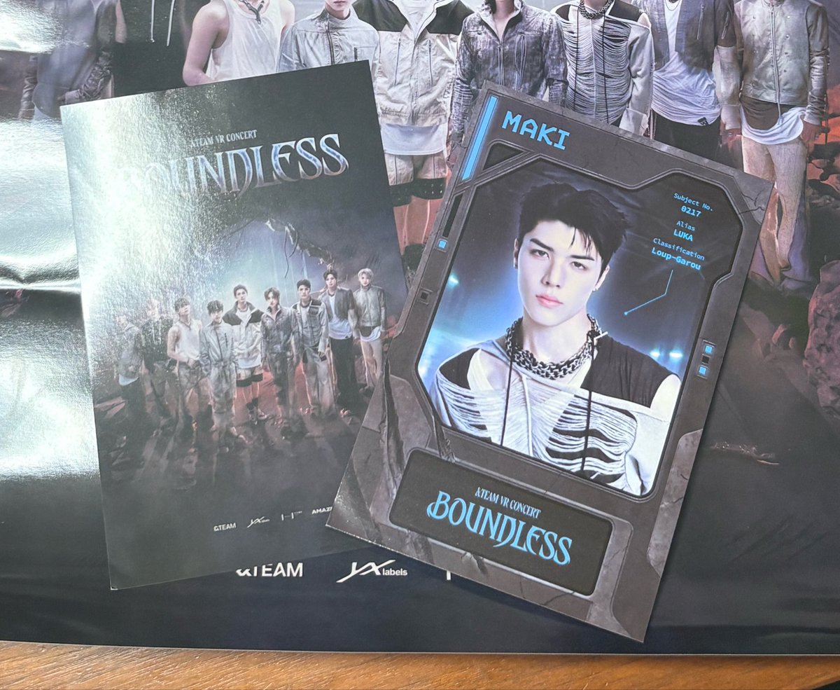 &TEAM VR BOUNDLESS ニコラス　NICHOLAS スペシャル &TEAM BOUNDLESS VRコンサート ポストカード交換 譲 MAKI(マキ) 求