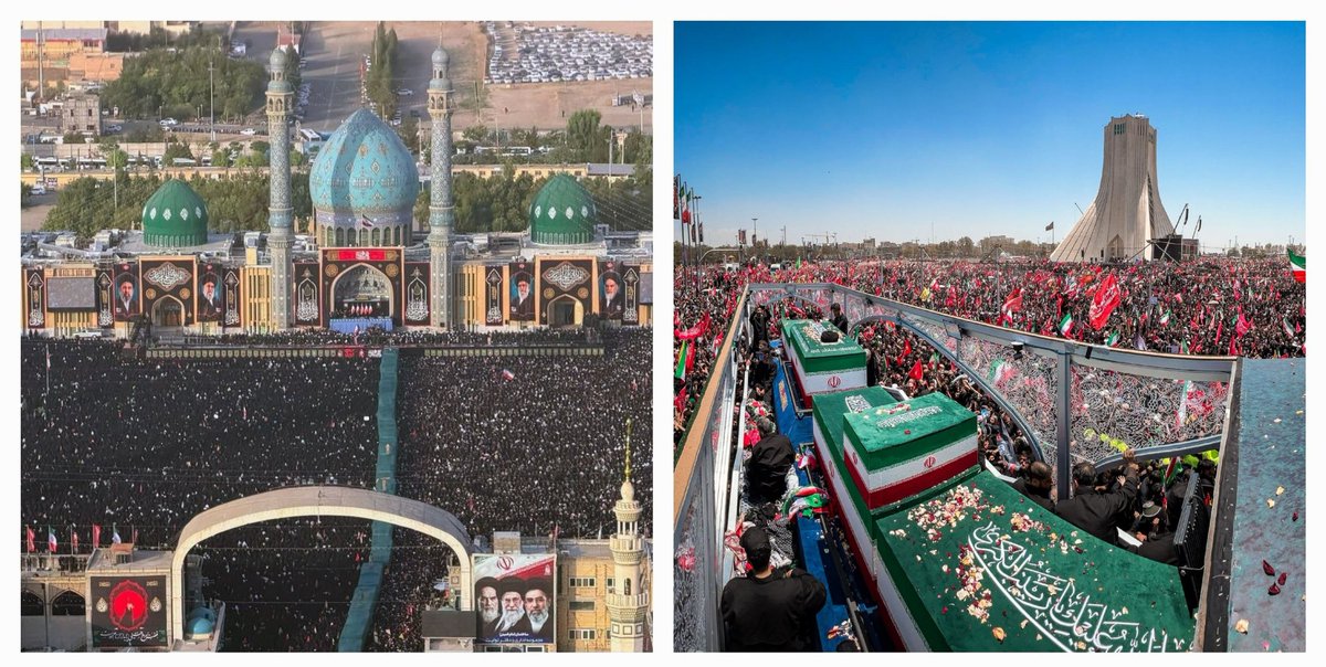 Hagholyaghin's tweet photo. مردم ایران، دیروز و امروز، نه تنها در تهران و قم، بلکه در کل ایران، با حضور پر شورشان، #ابر_رویداد_معاصر را رقم زدند! https://t.co/RRndwF4a82