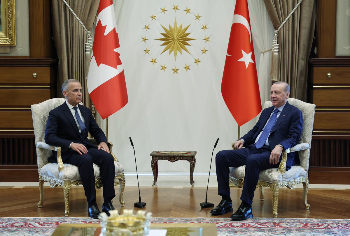 tcbestepe's tweet photo. Cumhurbaşkanımız Sayın @RTErdogan, Ankara’da gerçekleştirilen 36. NATO Devlet ve Hükûmet Başkanları Zirvesi kapsamında Kanada Başbakanı Mark Carney ile Cumhurbaşkanlığı Külliyesinde bir araya geldi. https://t.co/EqjocCkuAM