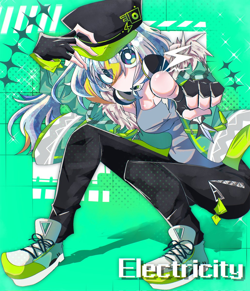 clock_prizeair's tweet photo. Electricity⚡️💚！
#Drift・Exist #illustration #OC #創作 https://t.co/PzLg4mY5aQ