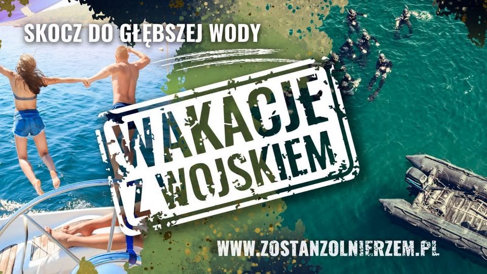 WCRGarwolin's tweet photo. 🌞 Nie masz planów na wakacje? Przeżyj coś wyjątkowego! 💪🇵🇱

Dołącz do #WakacjezWojskiem3 i sprawdź się z #WojskoPolskie 🪖
Zgłoszenia: https://t.co/dStw0EoIeU
Terminy: 13.07–8.08 i 17.08–12.09
Info: https://t.co/u3JTgKhgeQ

📸Centralne Wojskowe Centrum Rekrutacji

#Rekrutacja https://t.co/iXME5bs8Y8