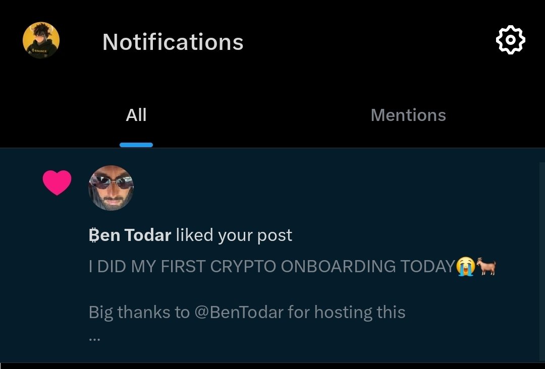 wisdom_Angerson's tweet photo. Oh wow! @BenTodar liked my ONBOARDING 😭😭😭😭 I am happy now. https://t.co/fk8xqu7a5z