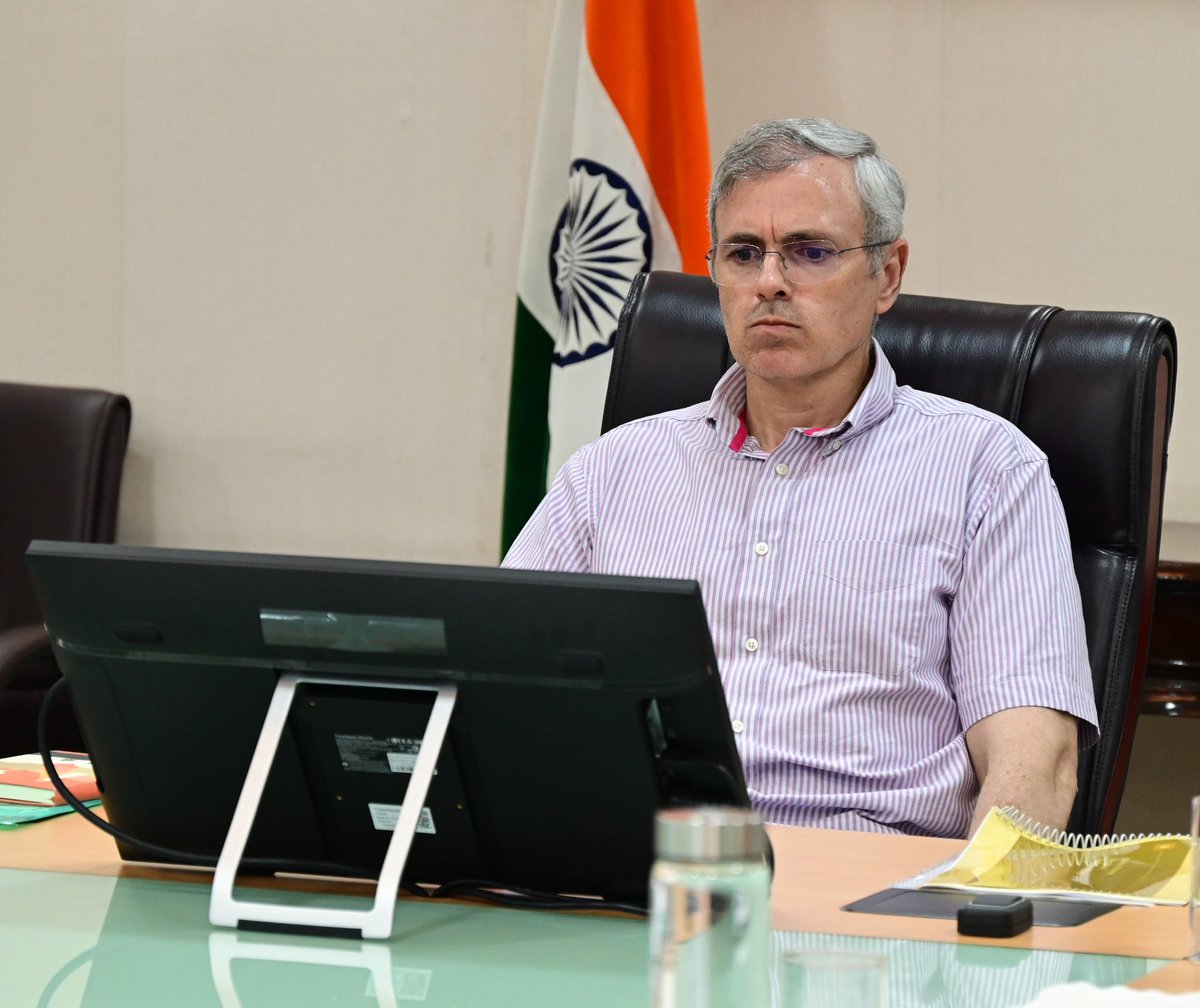 CM_JnK's tweet photo. Chief Minister chaired a review meeting on the operationalisation of the Jammu & Kashmir Overseas Employment Corporation (JKSOECL) to expand overseas employment opportunities for the youth of J&K.

He emphasized the need for a transparent, skill-driven and technology-enabled ecosystem that connects skilled youth with global employment opportunities while ensuring safe, ethical and legally compliant overseas placements.