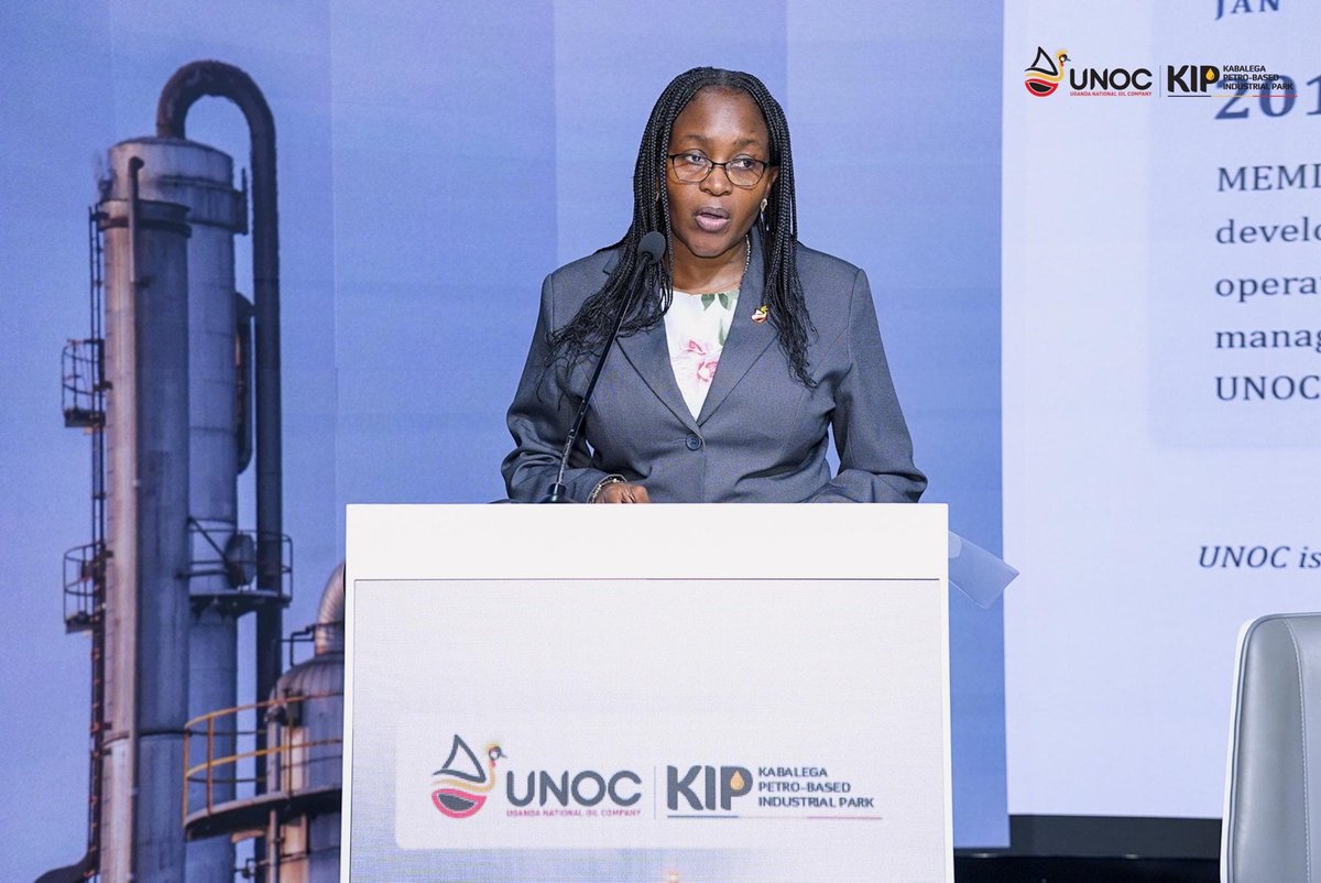UNOC_UG's tweet photo. UNOC’s CEO, Proscovia Nabbanja announced that 221 investment plots are now available across seven strategic zones. Uganda’s flagship smart and eco-industrial hub, Kabalega Industrial Park is backed by world-class infrastructure and a transparent investor onboarding process, KIP is set to drive industrialization.