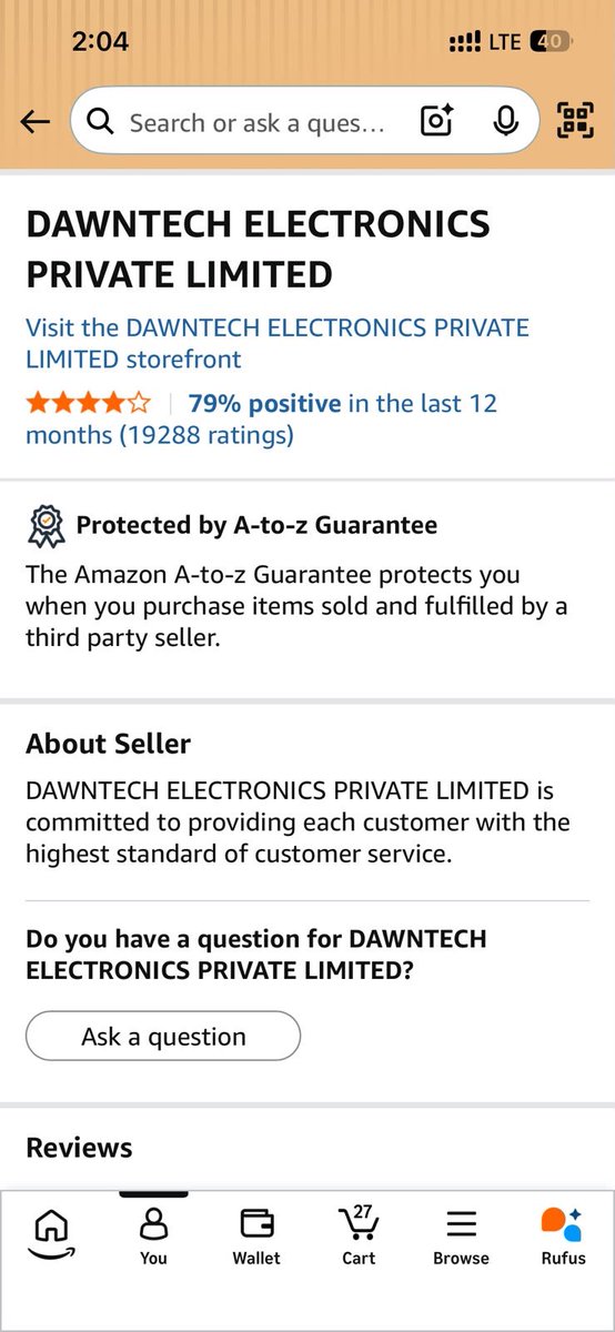 ForCleaning2024's tweet photo. @AmazonHelp No body replies on that they all say yeah will see this and that pls read review of and see how many times they have cancelled the order automatically,our sale amount is gone now who’s responsible? https://t.co/NqY6PqtRft