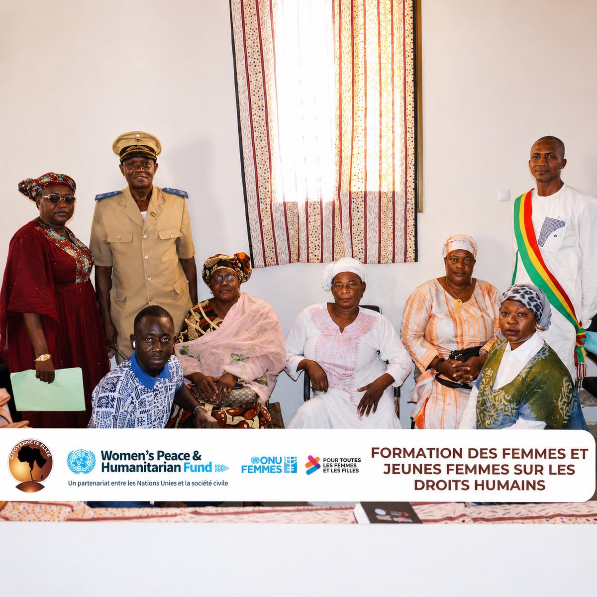 CitoyenneteE's tweet photo. Les 30 juin et 1er juillet 2026, 25 femmes et jeunes femmes de Koulikoro ont renforcé leurs connaissances sur leurs droits dans le cadre du projet WPHF mis en œuvre par C_ELLES.
#CitoyennetéELLES #ONUFemmes #WPHF #WomenBuildPeace #WomenRespond2Crises #UNSCR1325 #Koulikoro https://t.co/XYGNd4IAnS