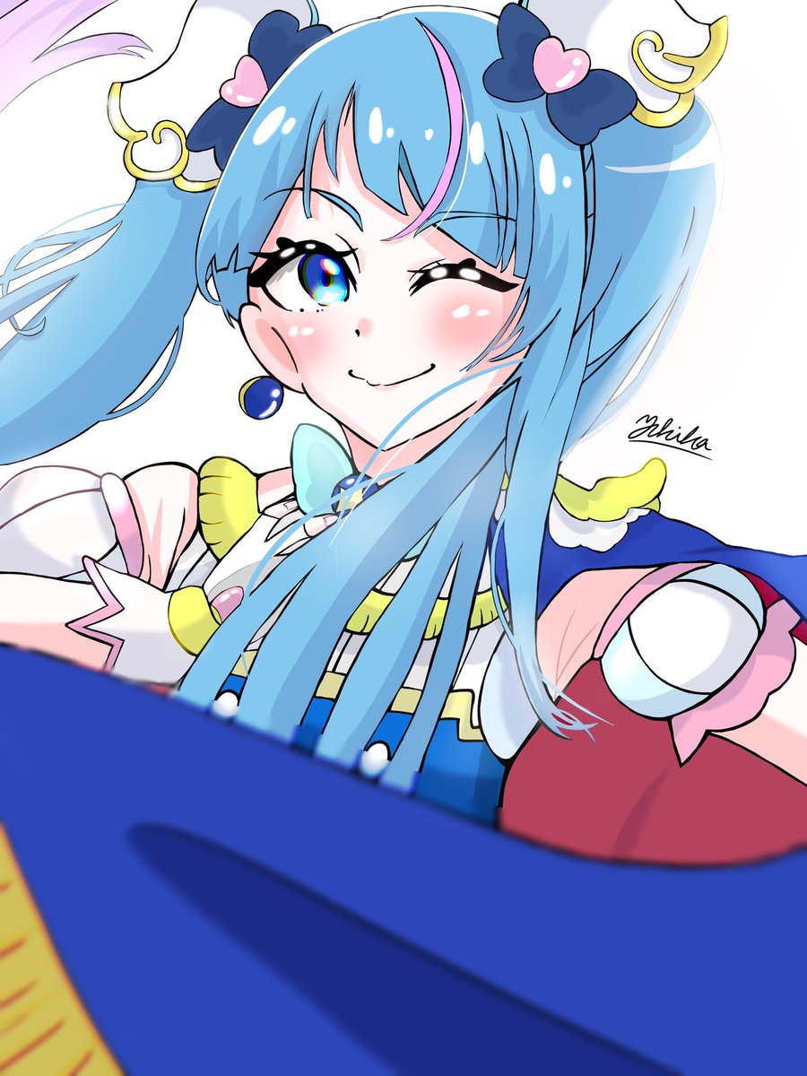 yukiringo_f's tweet photo. キュアスカイ
#イラスト練習中
#precurefanart 
#プリキュア https://t.co/yfGp7owWPG