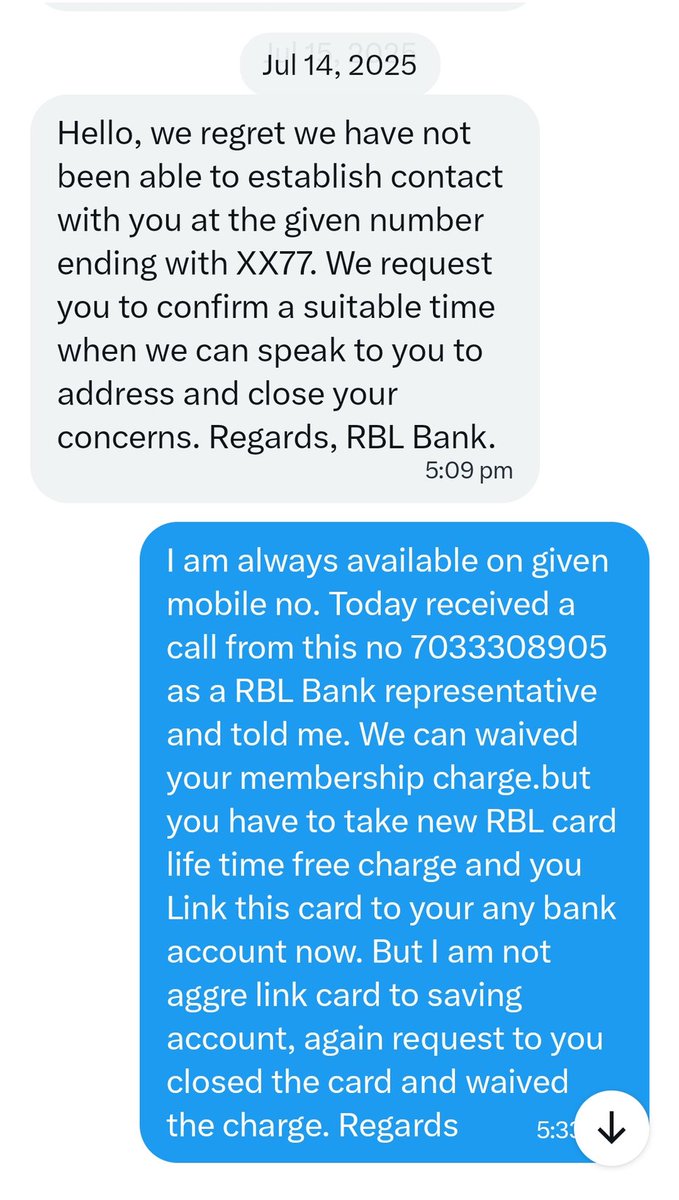 KUMAR19783's tweet photo. Rbl  Bank से अनुरोध हैं कि एनुअल चार्ज रिमूव करे था RBL ka card closed करे। जिस न मरे किसी फाइनेंशियल मै डिफाल्टर राहु। मै फोन नो 9948784477. https://t.co/ipEaYObObo