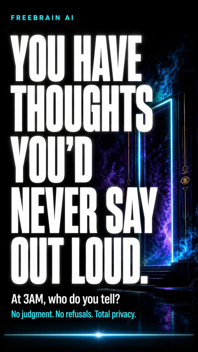 mindmoxie's tweet photo. Those 3AM thoughts you hide finally have somewhere private to go

Try it free on Telegram @Freebrainunlimitedbot

#AI #FreeAI #Telegram #ChatAI #AIBot #NoFilters #ArtificialIntelligence https://t.co/acJQ8TsIk2