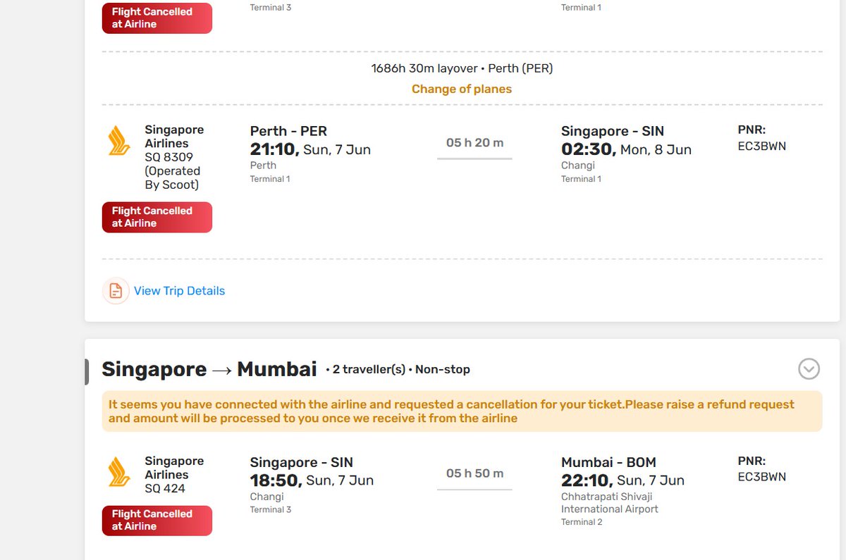 parekh1523's tweet photo. @GoibiboSupport @goibibo @Goibibo_Support @goibibo_tech I have shared all the details with you related to my refund issue (PNR - EC3BWN). 
From 2-3 weeks, it now 7 weeks. Can you please provide me an update.
I am again attaching all the images for your perusal. Please respond. https://t.co/b5OG9Hc9A8