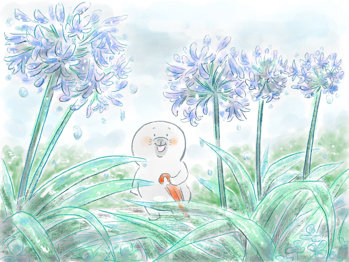 TsukitateO's tweet photo. 雨上がり

#アガパンサス #雨 #花 #モグラ #漫画 https://t.co/BGRoNvFQtt