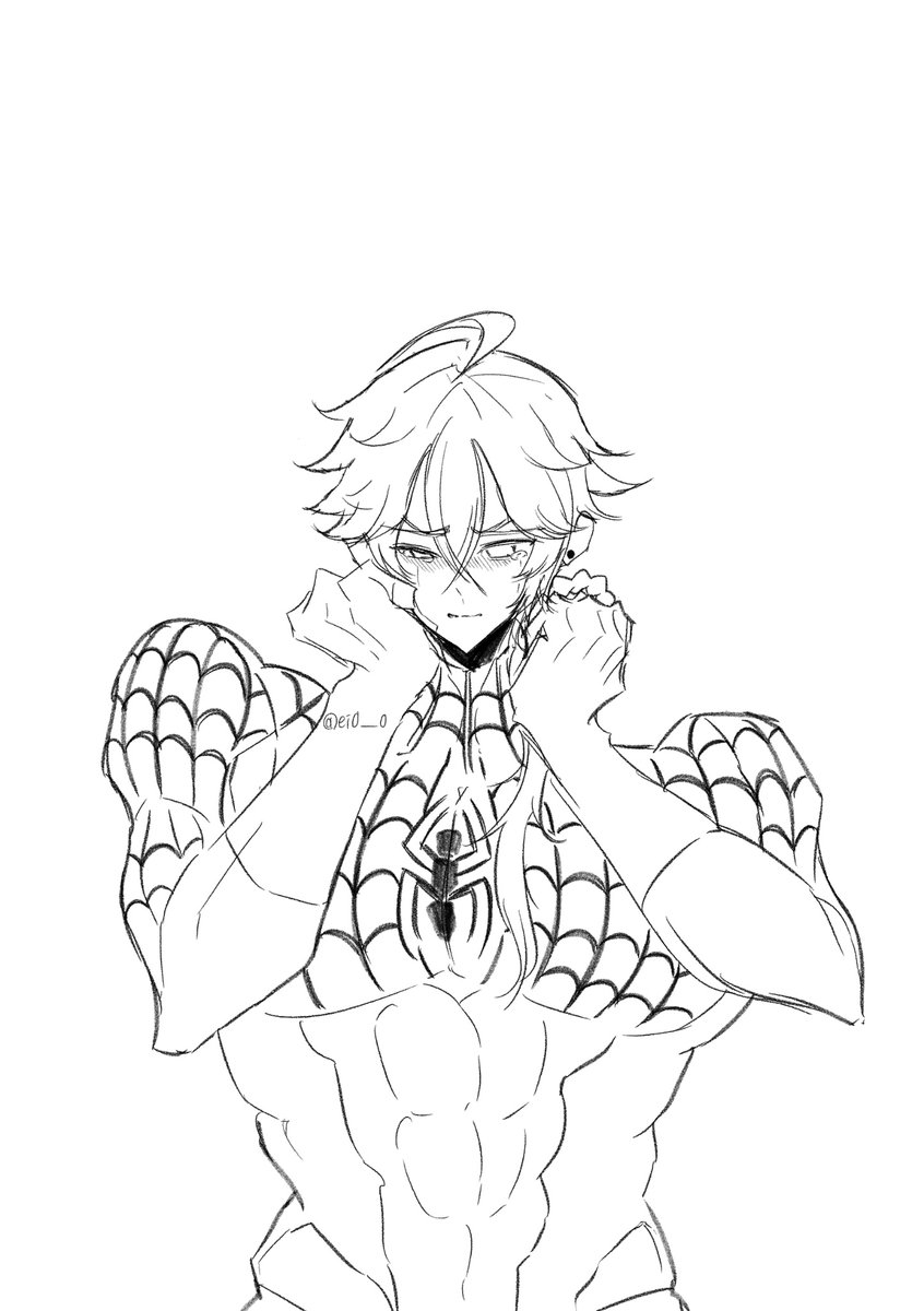 ei0__0's tweet photo. Why drawing the younger one w hot body/fun stuff etc but draws older one boring

I think the right one is at the age where he should be taking care of his health
Let’s leave the skintight suits to the younger ones https://t.co/E2Q04qpMoT