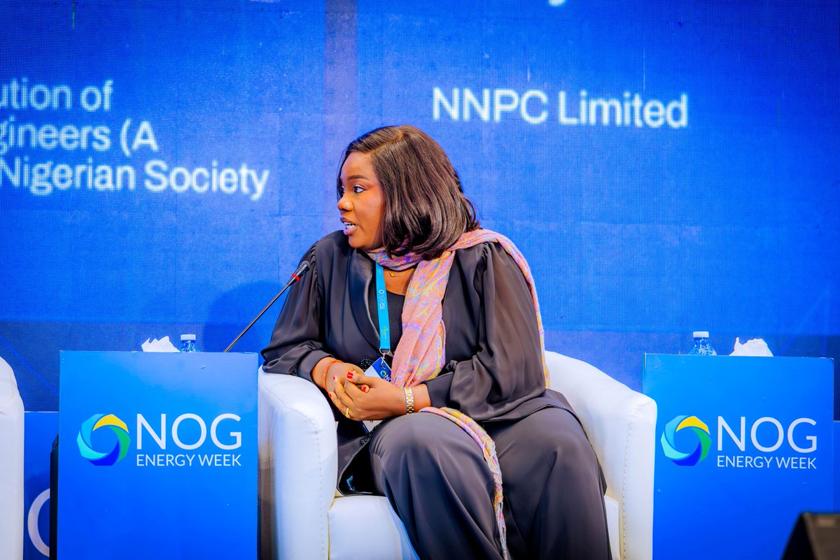 nnpclimited's tweet photo. [PHOTO NEWS]

At #NOG2026, NNPC Ltd's Godslove Chinyere Oliver Addresses Workforce Challenges in the Energy Industry

On the opening day of the ongoing NOG Energy Week 2026, Godslove Chinyere Oliver, Process Design Analyst at NNPC Limited, headlined the Emerging Leaders – Shaping The Future of Energy, Strategic Panel Session.

The session included speakers from Chevron Nigeria Limited, Yikodeen Company Limited, the Nigerian Content Development and Monitoring Board, the Nigerian Institution of Petroleum Engineers and ARCADE Engineering.

Godslove shared key thoughts on the need for stronger links between industry and training institutions to prepare young engineers for technical roles and support knowledge transfer in the face of an ageing workforce.

Her contribution as a young professional from NNPC Limited showed the company's support in strengthening the energy sector talent pipeline, close critical skills gaps and enhance technical training to build long-term sector resilience and capability.

#NOG2026
#NOGEnergyWeek
#EnergyforToday
#EnergyforTomorrow