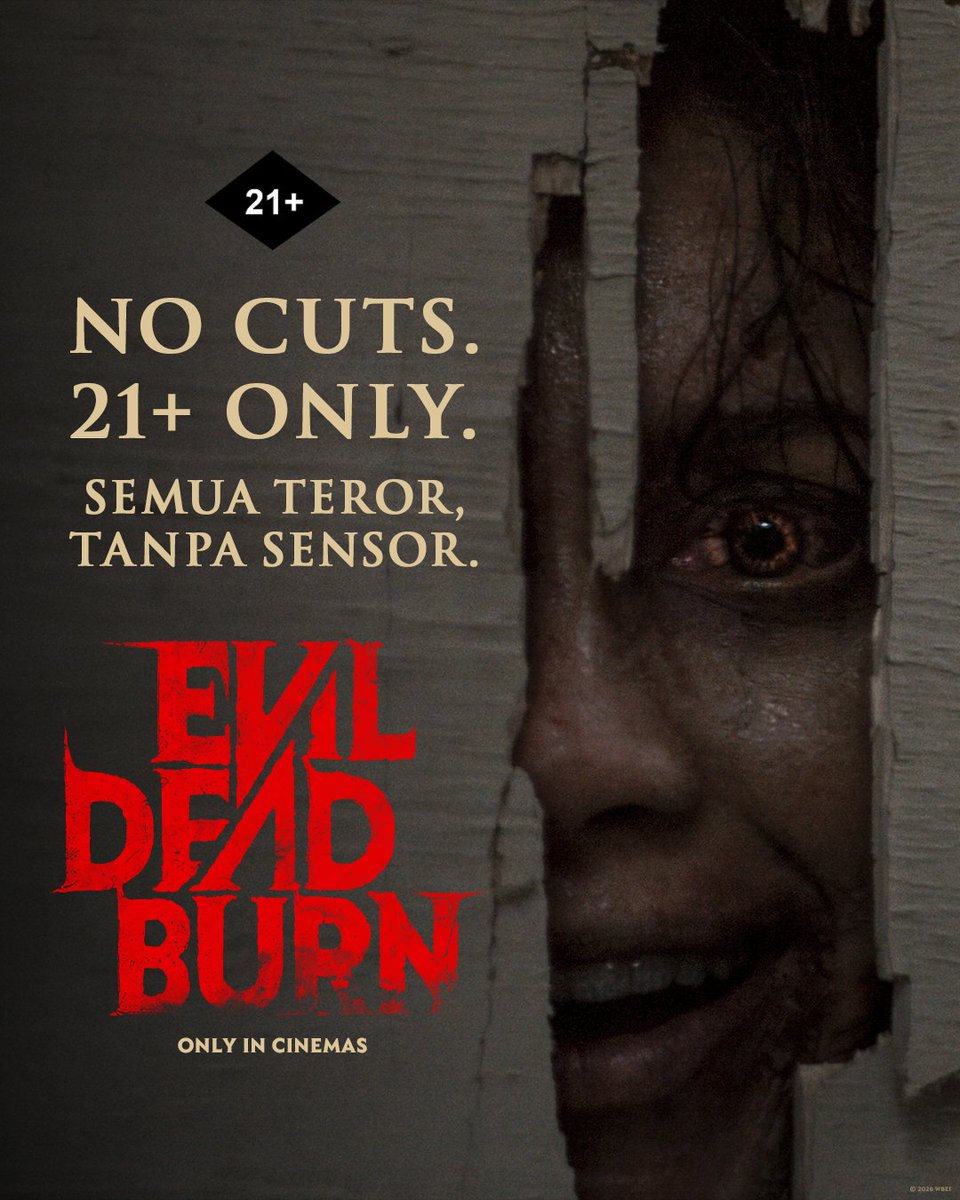 moviemnfs's tweet photo. Mvs EVIL DEAD BURN tayang mulai 17 Juli di bioskop tanpa cut 🤯 21+ yaa all. Who's excited?
https://t.co/z8RXxCfW46