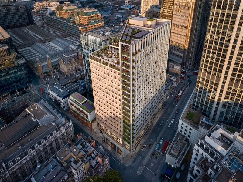 LondonBuildExpo's tweet photo. 🏗️ Skanska has landed a £282m contract to deliver 55 Old Broad Street in the City of London.

The 23-storey development will provide 25,000m² of office space, retail and public realm, with construction starting in October 2026.

#ConstructionNews #LondonDevelopment #LondonBuild https://t.co/cy3YmAzU0N