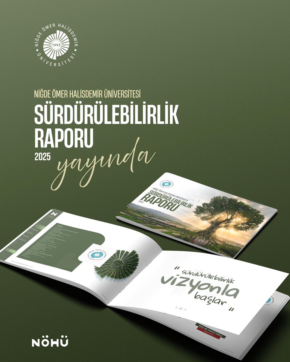 DrHasanUslu's tweet photo. THE Dünya Sürdürülebilirlik alanında etki sıralamasında yaklaşık 1000 basamak yükselerek 601 ne bandına Yerleşen NÖHÜ’nün sürdürülebilirlik vizyonunu, çevreye, topluma ve geleceğe yönelik çalışmalarını içeren Örnek alınacak Sürdürülebilirlik Raporumuz yayımlandı.
🌍
#NÖHÜ 
#Niğde https://t.co/m4sRxJmHNn