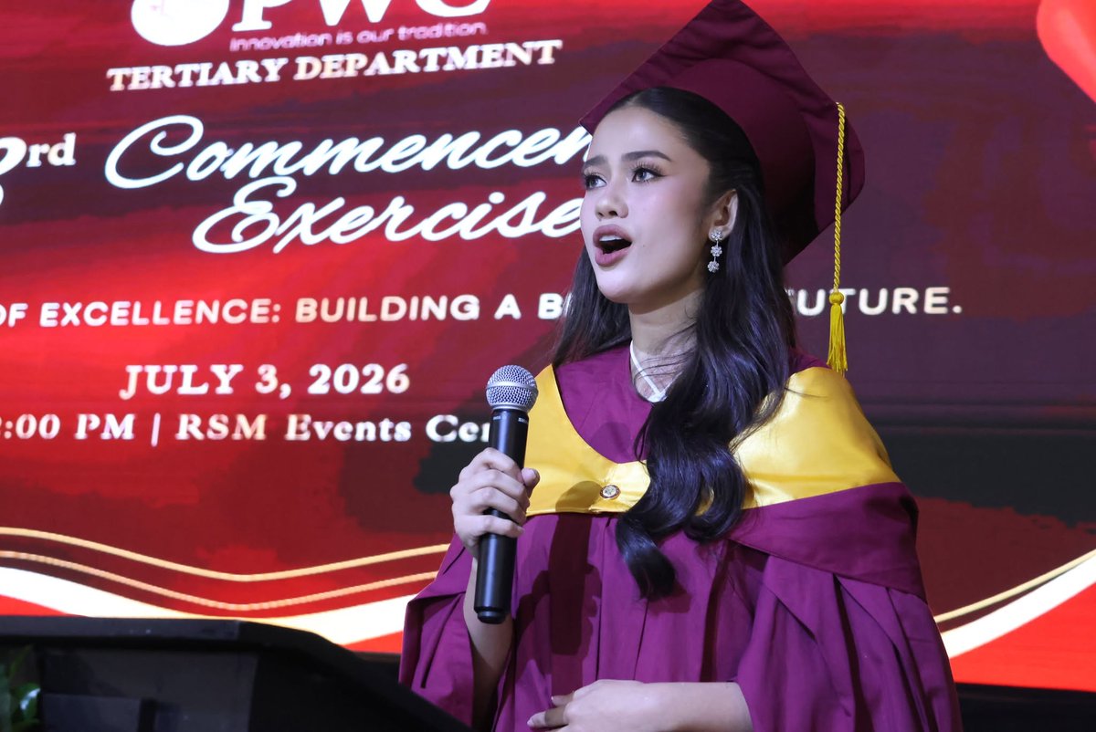 pwcofdavao's tweet photo. 73rd TED Commencement Exercises Highlights (Part 2)
Congratulations, PWC Class of 2026. May you meet every new opportunity with courage, integrity, and a willingness to keep learning. Your future is yours to shape.
#PWCClass2026 #PWCTEDGraduation https://t.co/WOB9UYBVAL