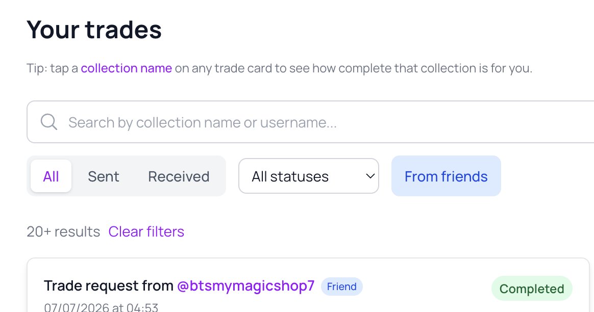 b_cdapp's tweet photo. You can filter to see trades from Friends! https://t.co/G3JEMoZBnp