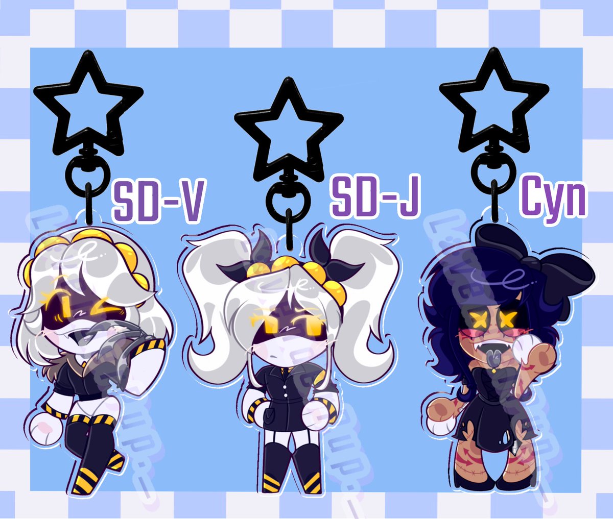 lavenderpup_'s tweet photo. My Murder Drones keychains are now up for preorder on my shop!! I really liked how these turn out ^^ My link is in my bio!

#murderdrones #murderdrone #uzidoorman #cynessa #glitchproductions https://t.co/10HSsmXGxu