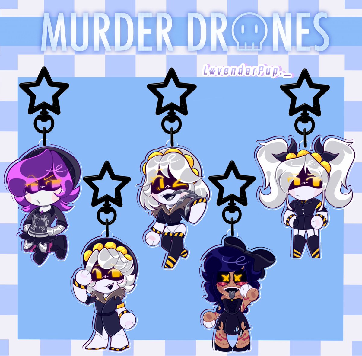 lavenderpup_'s tweet photo. My Murder Drones keychains are now up for preorder on my shop!! I really liked how these turn out ^^ My link is in my bio!

#murderdrones #murderdrone #uzidoorman #cynessa #glitchproductions https://t.co/10HSsmXGxu
