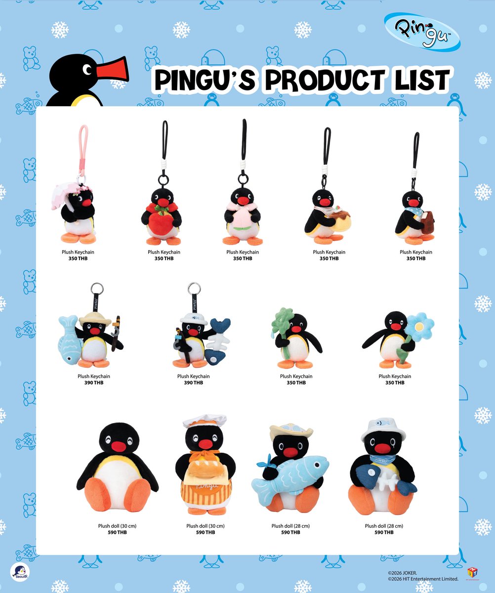 SEOULR11's tweet photo. ❄️ NOOT-NOOT! สินค้าใหม่ PINGU™ เข้าแล้ว! 💙

SeoulR พา PINGU™ มาเปิด Pop-Up  ที่ Siam Center พร้อมอัปเดตคอลเลกชันใหม่ ทั้งพวงกุญแจและตุ๊กตาพร้อมให้แฟนๆ มาจับจองแล้ววันนี้!

และกิจกรรมยังจัดเต็มเหมือนเดิม 👇

🎯 Shop & Win — "Catch Me If You Can!" ช้อปครบ 699 บาทขึ้นไป รับสิทธิ์เล่นเกมทันที สะสมแท่งโฟมครบ 8 แท่ง 
✨รับฟรี! ตุ๊กตาหรือหมอนอิง Pingu / Pinga 1 ชิ้น 
สะสมไม่ครบ ก็ยังได้สติกเกอร์ Pingu เป็นรางวัลปลอบใจ

🐧 Meet & Greet with PINGU™ 
📍 Siam Center ชั้น G, IDEA AVENUE 4 
🗓️ 4–5, 11–12, 18–19 กรกฎาคม 2026 
⏰ รอบ 13.00 | 14.30 | 16.00 | 17.30 น. (รอบละ 30 นาที) 

👉 แค่ Follow SeoulR + แชร์โพสต์นี้แบบสาธารณะ ก็เข้าคิวถ่ายรูปได้เลย!

พบกันตลอดเดือนกรกฎาคมนี้ ของมีจำนวนจำกัด รีบมานะ! NOOT-NOOT! 🐧❄️

#PINGU #PINGUPopUp #PINGU_TH #SiamCenter #SeoulR